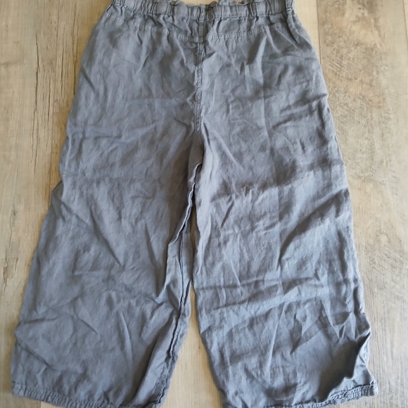 Cloth & Stone Grey Linen Crop Pant. Size M - Picture 3 of 5